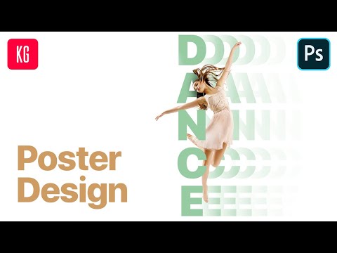 Dance School Poster Design in Photoshop