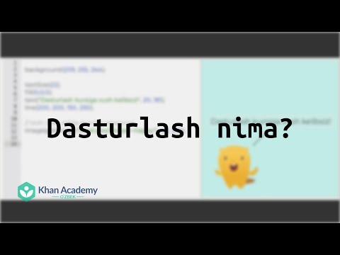 Dasturlash nima?