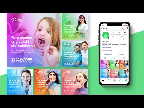 Dental Social Template in Photoshop