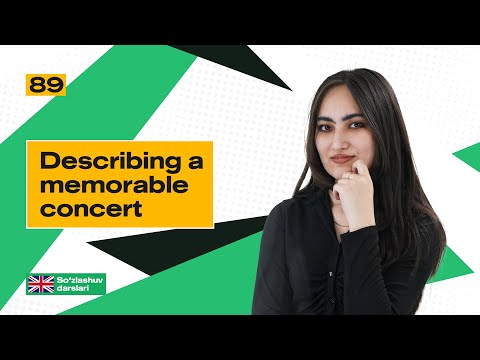 Describing a memorable concert