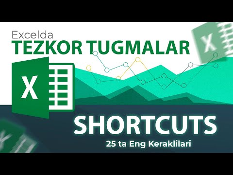 ENG KERAKLI 25 TA EXCEL SHORTCUTLARI