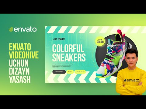 Envatoning Videohive bo'limiga shablon dizayn tayyorlash