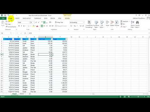 EXCEL 10-dars. Table davomi