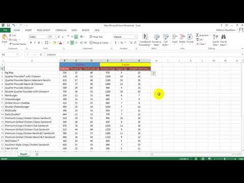 EXCEL 13-dars. Taxrirlashga qo`shimchalar