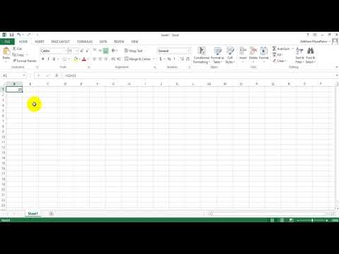EXCEL 16-dars. Excelda sodda amallar bajarish