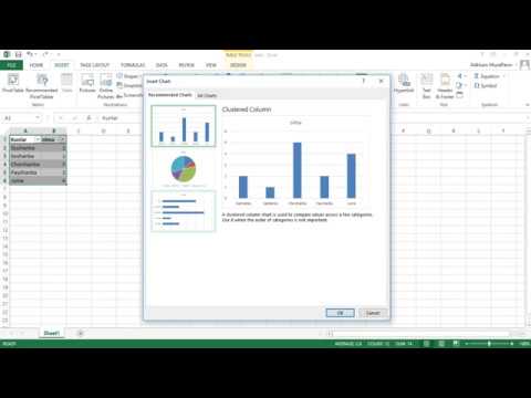 EXCEL 2-dars. Jadval va grafik tuzish