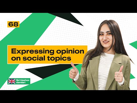 Expressing opinion on social topics