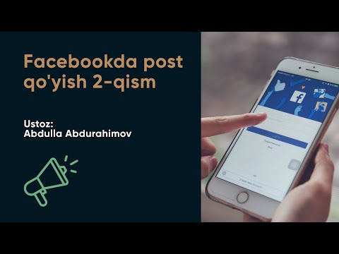 Facebookda post qo'yish 2-qism