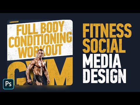 Fitness Social Media Design in Photoshop #5