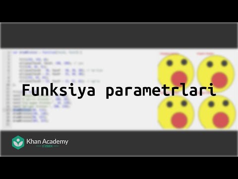 Funksiya parametrlari