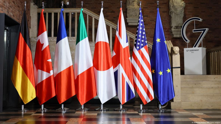 G7 moliya vazirlari Rossiyaga sanksiyalarni kuchaytirish bilan tahdid qildi