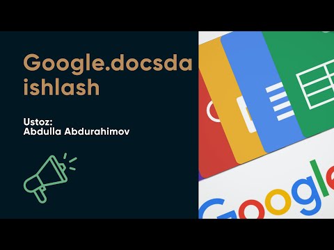 Google.docsda ishlash
