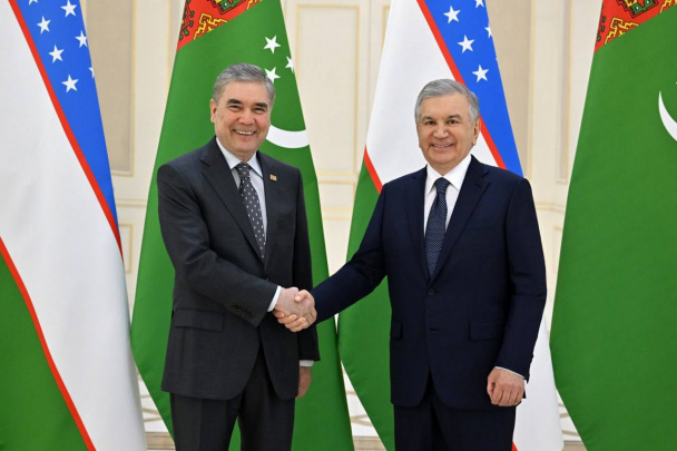 Gurbanguli Berdimuhamedov Samarqandga keldi