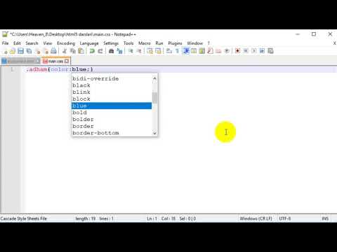 HTML5 5-dars.  CSS ulash va rang berish