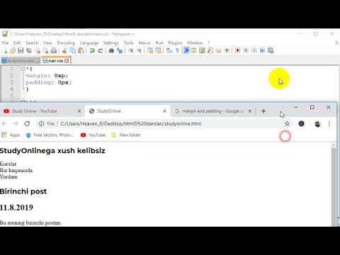 HTML5 9-dars. Stil berishni boshlash
