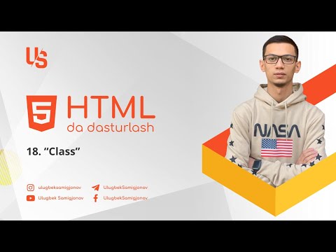 HTMLda dasturlash
