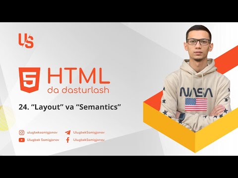 HTMLda dasturlash