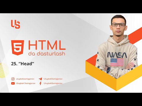 HTMLda dasturlash