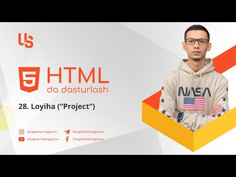 HTMLda dasturlash