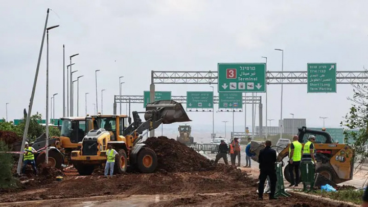 Husiychilar raketasi Tel-Avivdagi aeroport yaqinida quladi