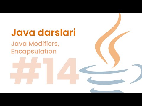 Java Darslari #14 - Java Modifier, Encapsulation