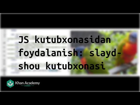 JS kutubxonasidan foydalanish: slayd-shou kutubxonasi