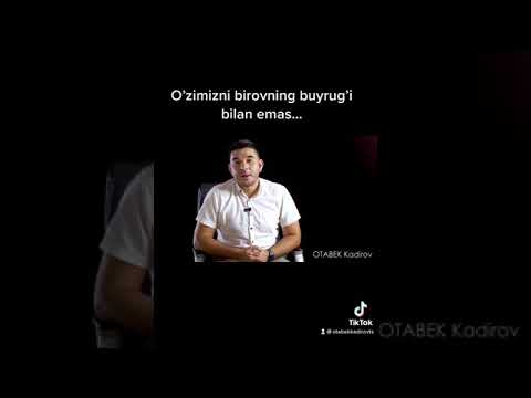 Kimnidir buyrug’i emas o’zimizning xoxishimiz bizni o’zgartirish kerak