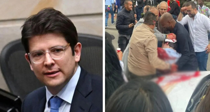 Kolumbiyada saylovoldi mitingida chiqish qilayotgan senatorga suiqasd uyushtirildi - video