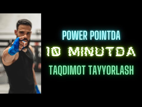KOMPYUTERDA 10 MINUTDA POWER POINTDA PREZENTATSIYA TAYYORLASH