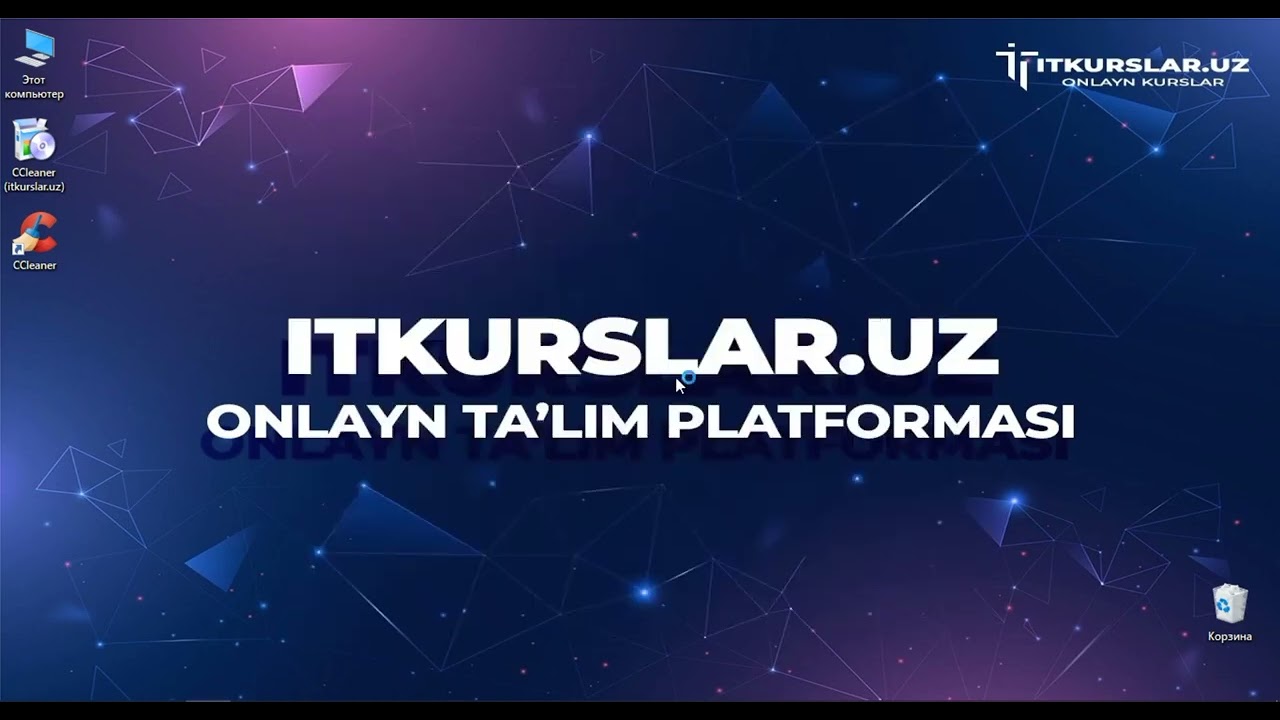 Kompyuterni keraksiz fayllardan tozalash va xotirani bo‘shatish
