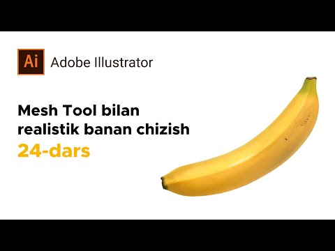 MESH TOOL bilan realistik banan chizish.
