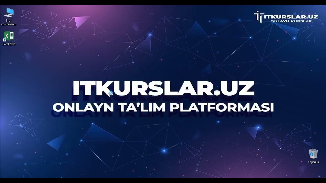 Microsoft Office Excel dasturi, tuzilishi va interfeysi 1-dars