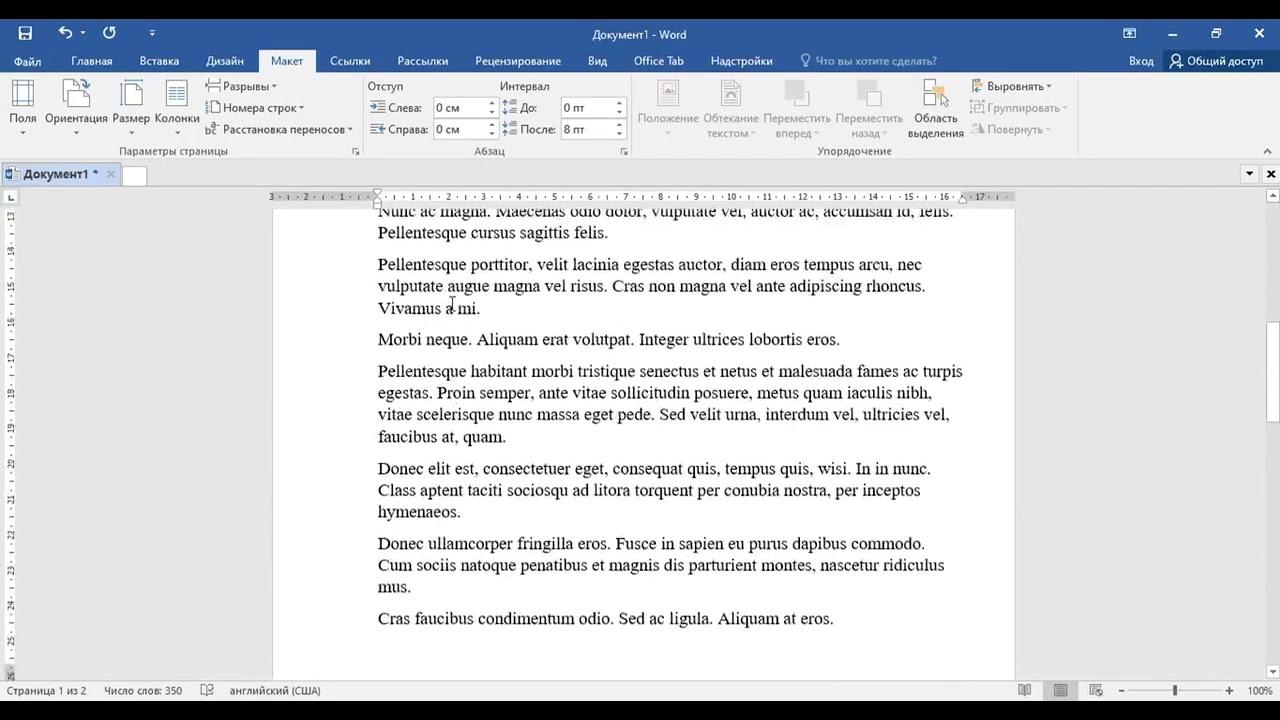 Microsoft Word Макет menyular qatori va hujjat masshtabi bilan ishlash 19-dars
