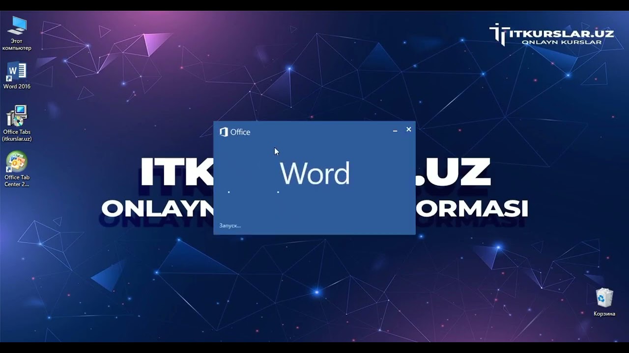 Office Tab dasturini o‘rnatish va Microsoft Word’da undan foydalanish 26-dars