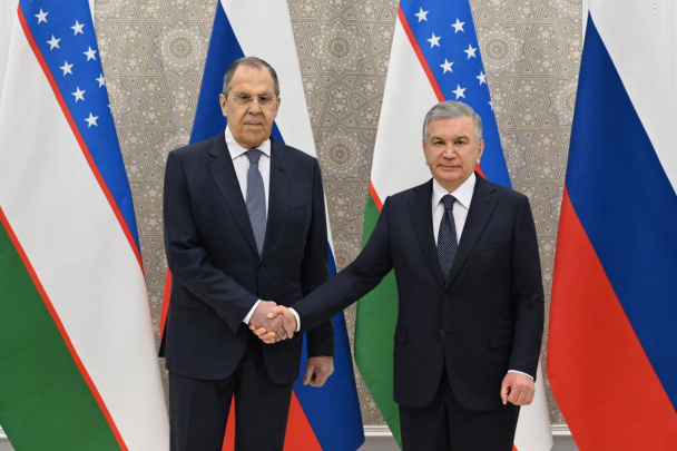 O‘zbekiston prezidenti Rossiya tashqi ishlar vazirini qabul qildi