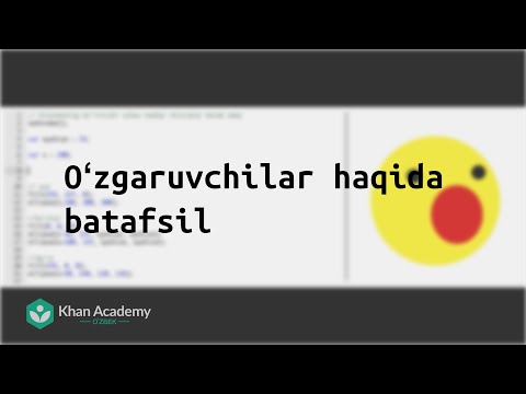 Oʻzgaruvchilar haqida batafsil