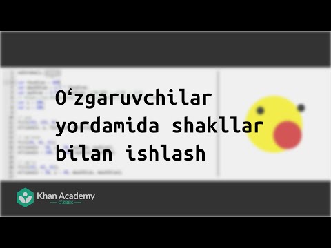Oʻzgaruvchilar yordamida shakllar bilan ishlash