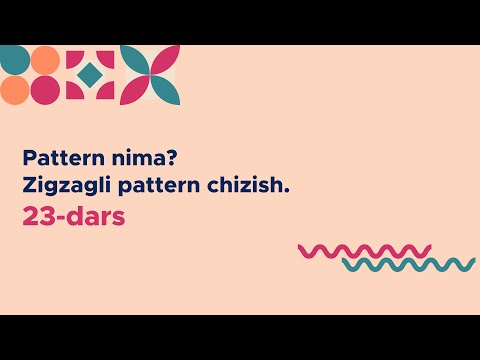 Pattern nima? Illustratorda zigzagli pattern chizish.