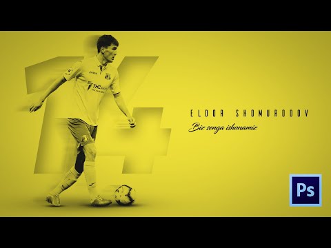 Photoshopda Futbol Wallpaper tayyorlash. Sport Wallpaper