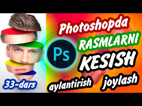 Photoshopda rasmni kesish, aylantirish va joylashtirish #adobephotoshop #photoshop #mustaqil_talim