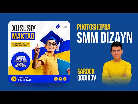 Photoshopda SMM dizayn tayyorlash