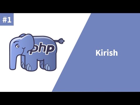 PHP 1-dars. Kirish
