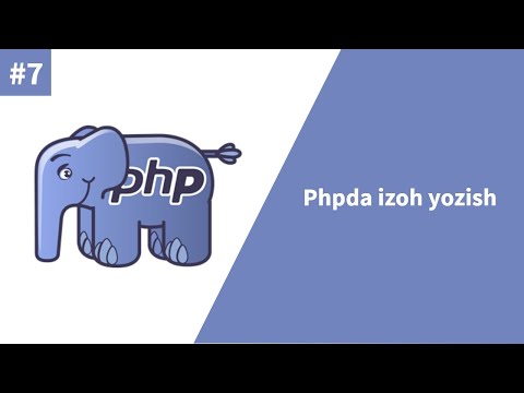 PHP 7-dars. Phpda izoh yozish