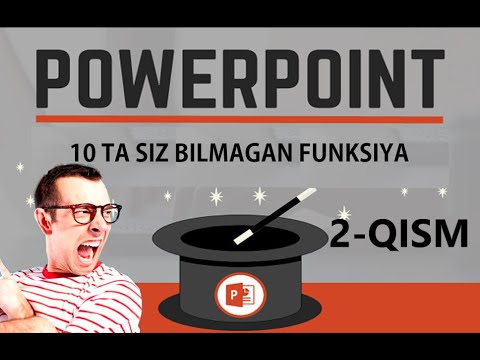 Power Point dasturi yordamida taqdimot tayyorlash sirli funksiyalari PPT (2-qism)