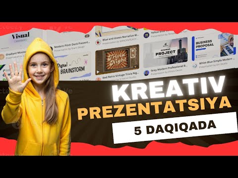POWER POINT DASTURIDA 5 DAQIQADA KREATIV SLAYD TAYYORLASH // PREZENTATSIYA TAYYORLASH