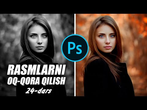 Rangli tasvirlarni oq qora rangga aylantirish
