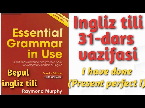 Raymond Murphy qizil kitobi.I have done PRESENT PERFECT I exercises