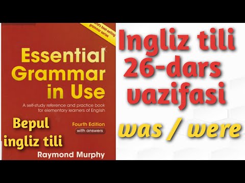 Raymond Murphy qizil kitobi.Ingliz tilini 0 dan o'rganish.WAS/WERE ex-s