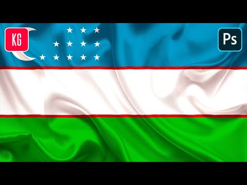 Realistic Flag Texture Effect in Photoshop by Kadirov