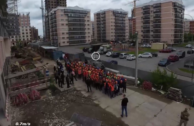 Rossiyada qurilishdagi noqonuniy migrantlarni aniqlash uchun drondan foydalanildi